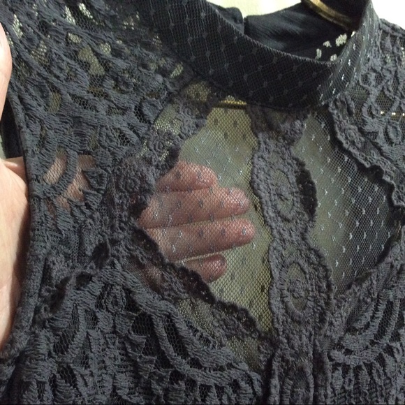 Xhilaration black lace romper - Picture 3 of 11